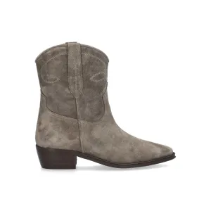 Alpe Cecile 22351121 Ladies Spanish Taupe Suede Slip On Ankle Boots