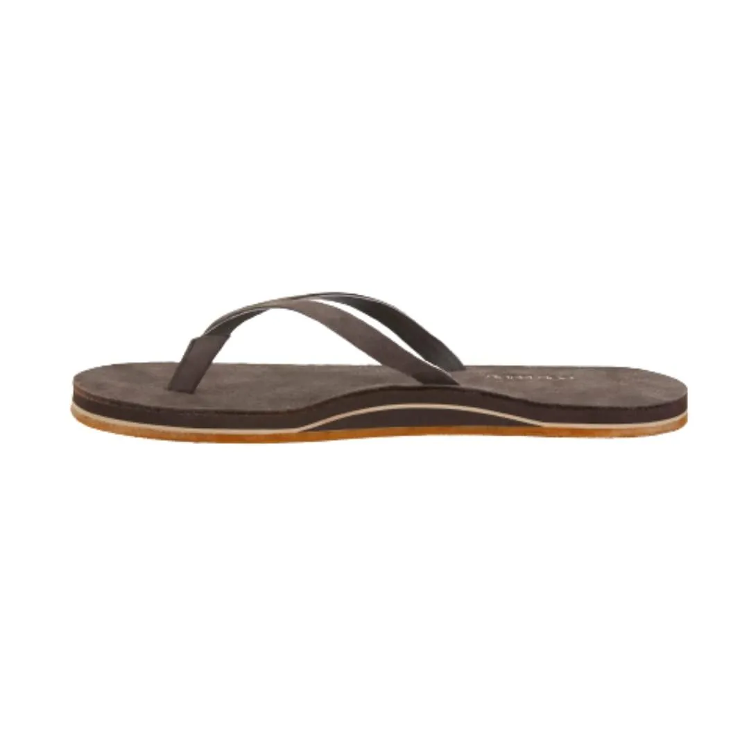 Hari Mari Women's Meadows Espresso Size 9 Memory Foam Arch Support Flip Flops