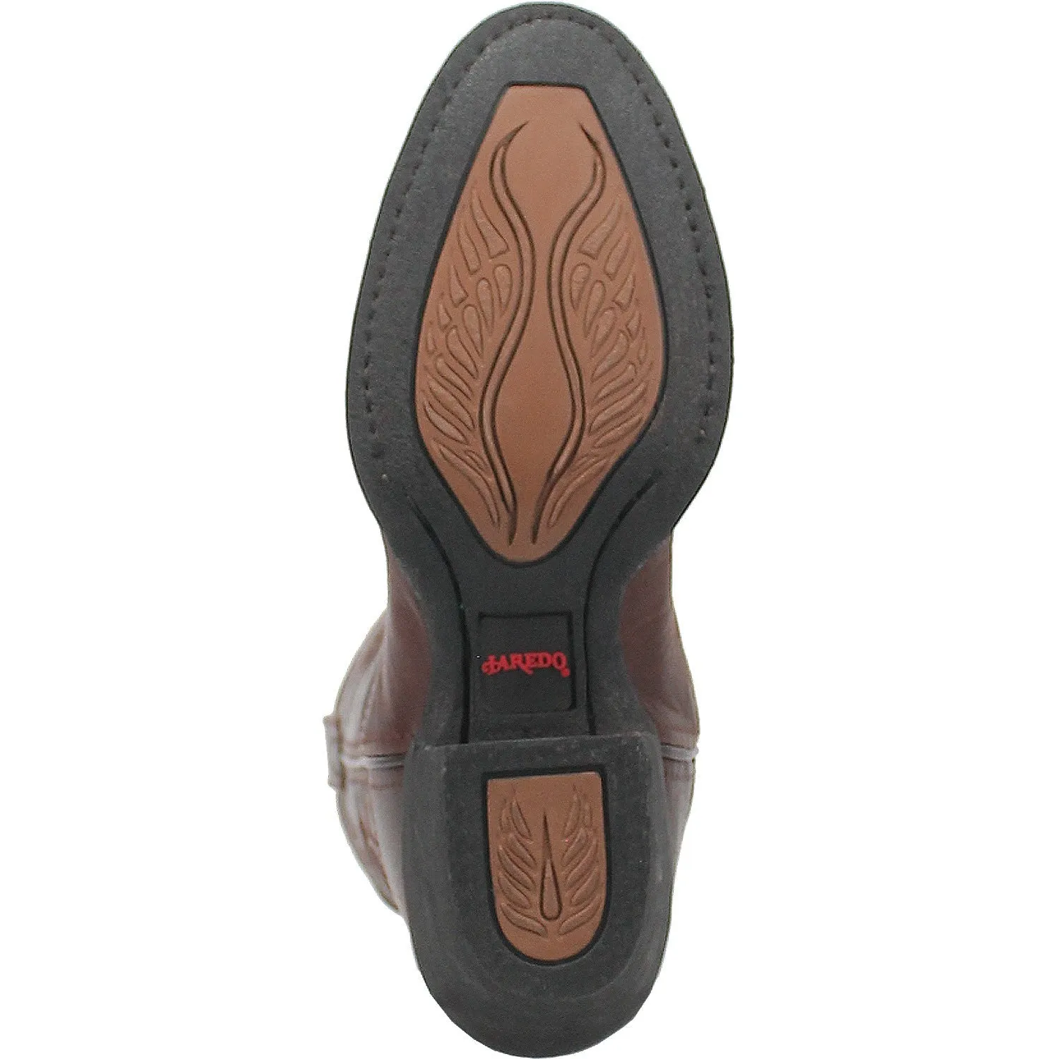 Laredo Womens Shelley Cognac Leather Cowboy Boots