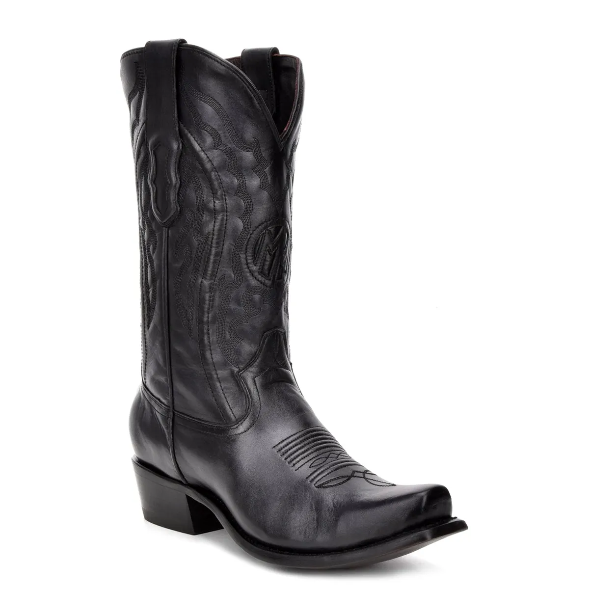 M2154 - Montana black dress cowboy cowhide boots for men