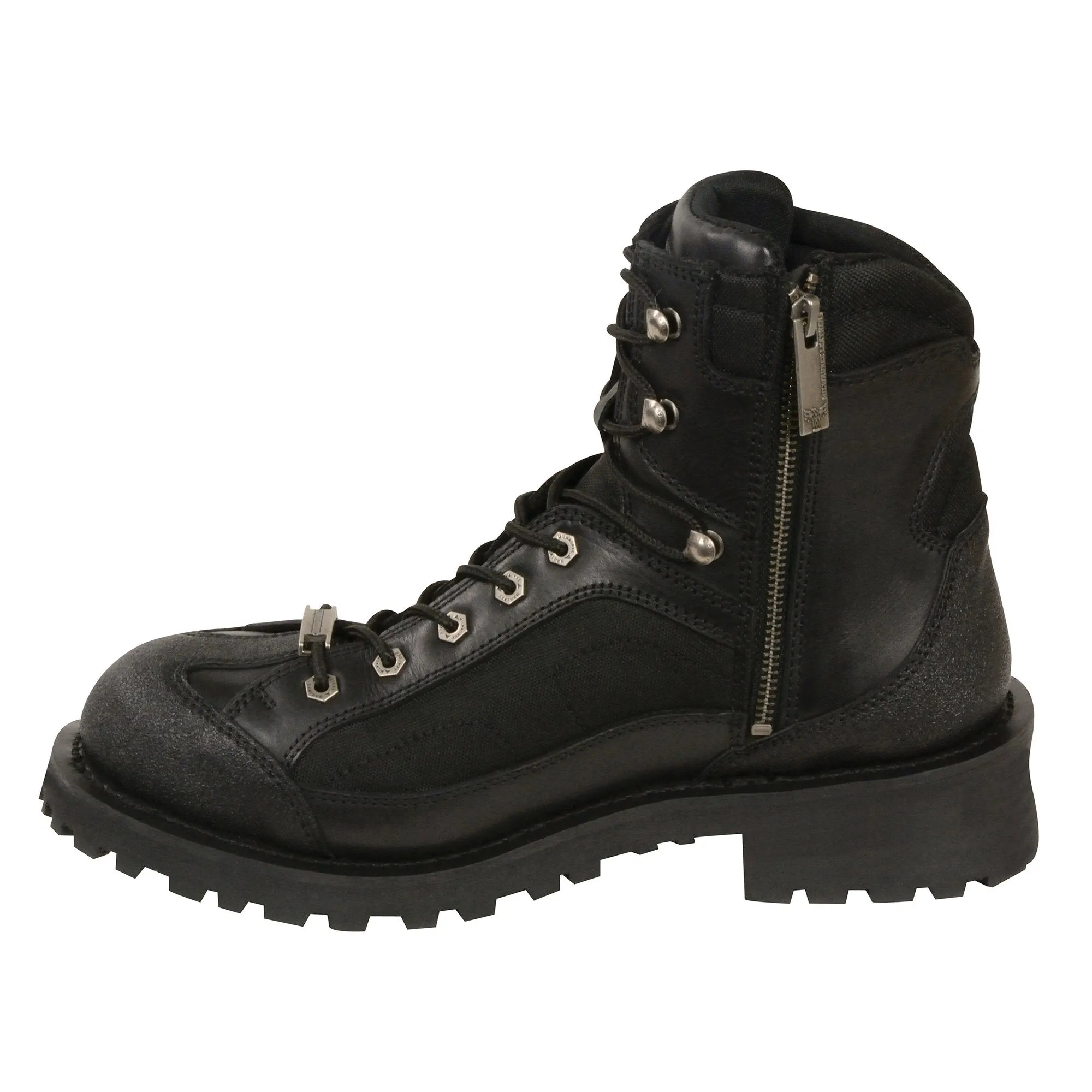 Milwaukee Leather Boots MBM9080 Men's 6 Inch Lace to Toe Boots with Gear Shift Protection