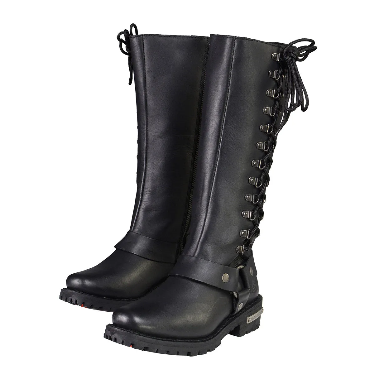 Milwaukee Leather MBL9365 Women's Classic Black Leather 14-Inch