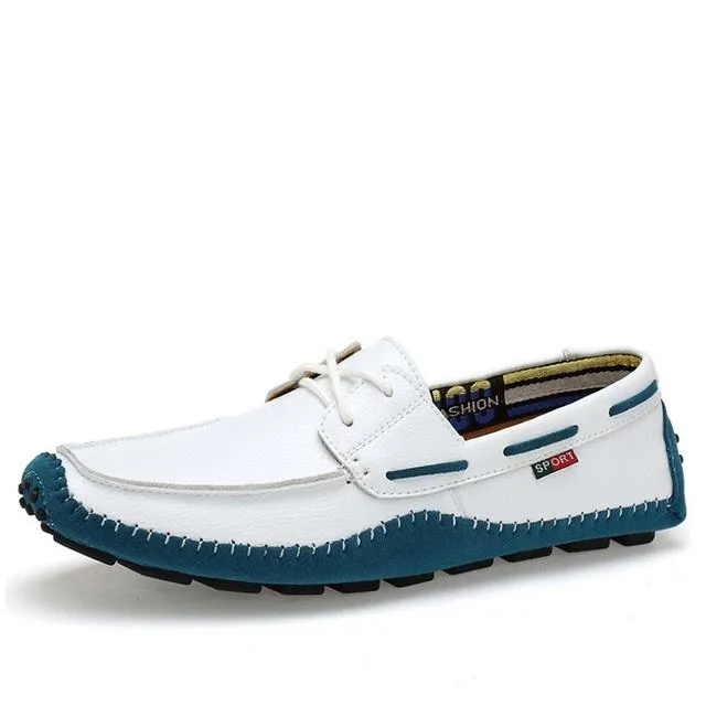 Shoes - Fashion Men's Big Size Soft Genuine Leather Boat Shoes